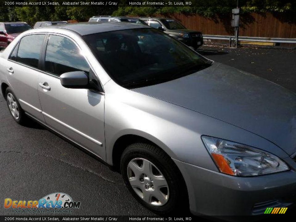 2006 Honda Accord LX Sedan Alabaster Silver Metallic / Gray Photo #7