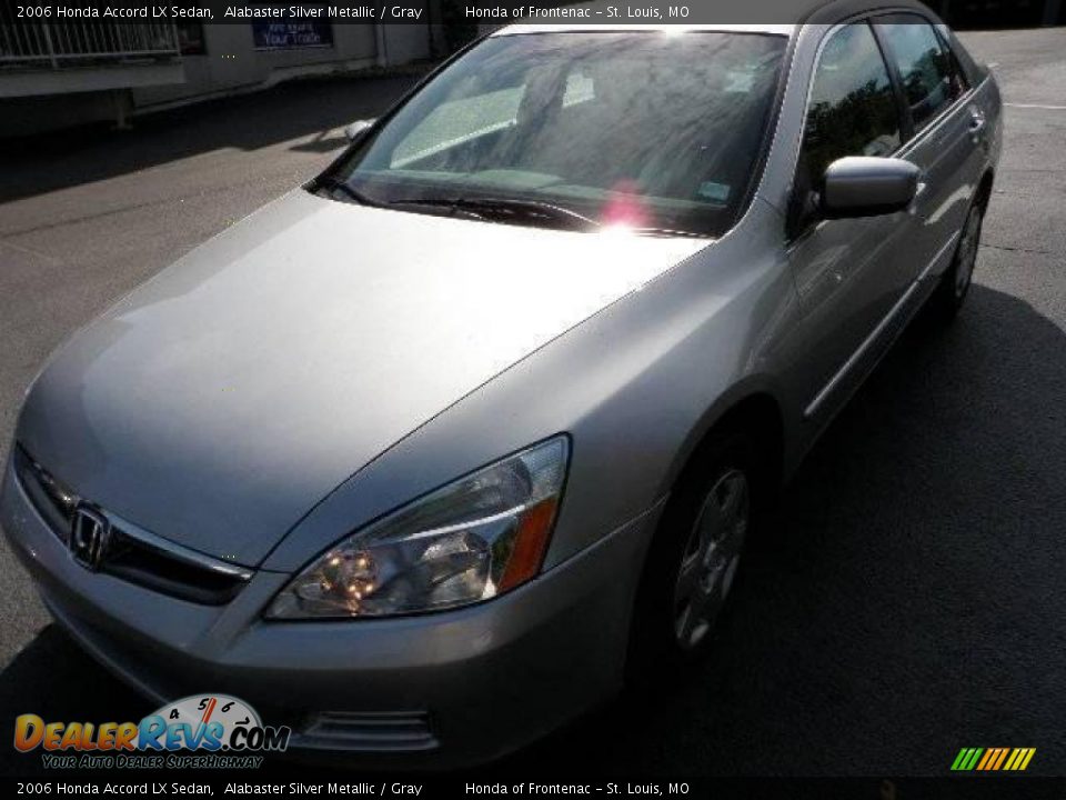 2006 Honda Accord LX Sedan Alabaster Silver Metallic / Gray Photo #10
