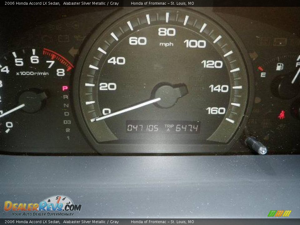 2006 Honda Accord LX Sedan Alabaster Silver Metallic / Gray Photo #14