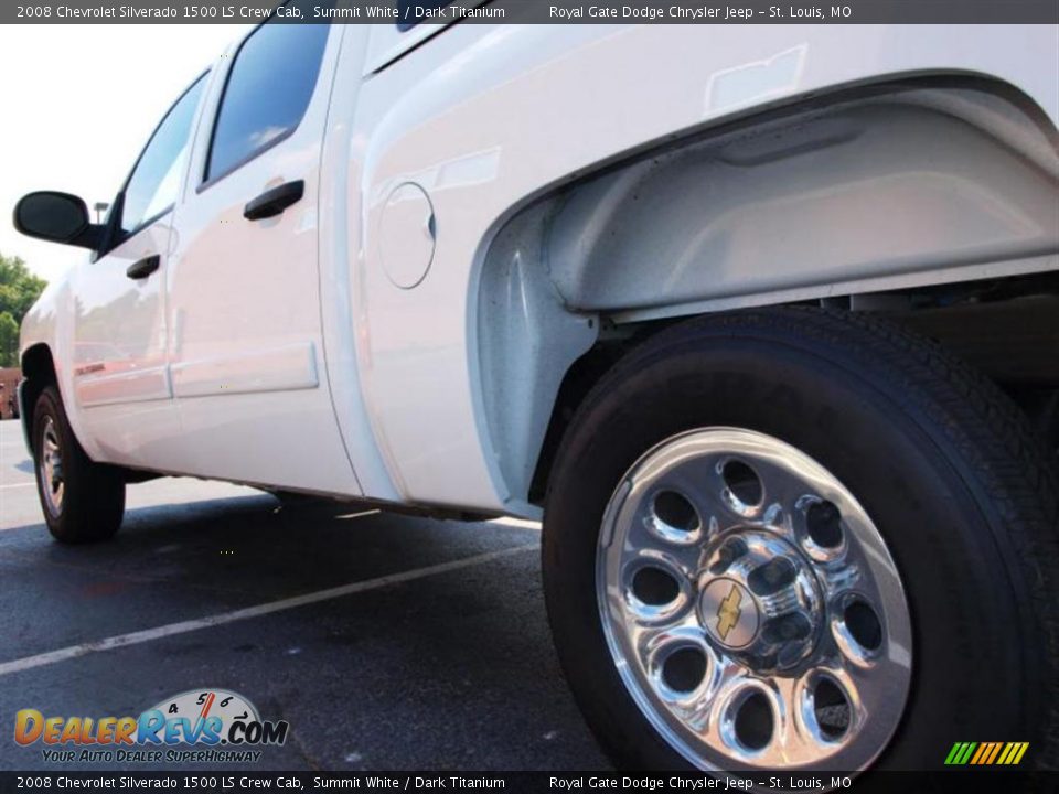 2008 Chevrolet Silverado 1500 LS Crew Cab Summit White / Dark Titanium Photo #4