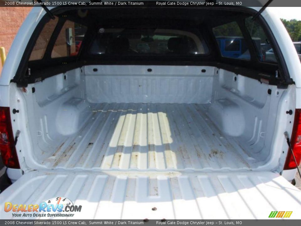2008 Chevrolet Silverado 1500 LS Crew Cab Summit White / Dark Titanium Photo #5