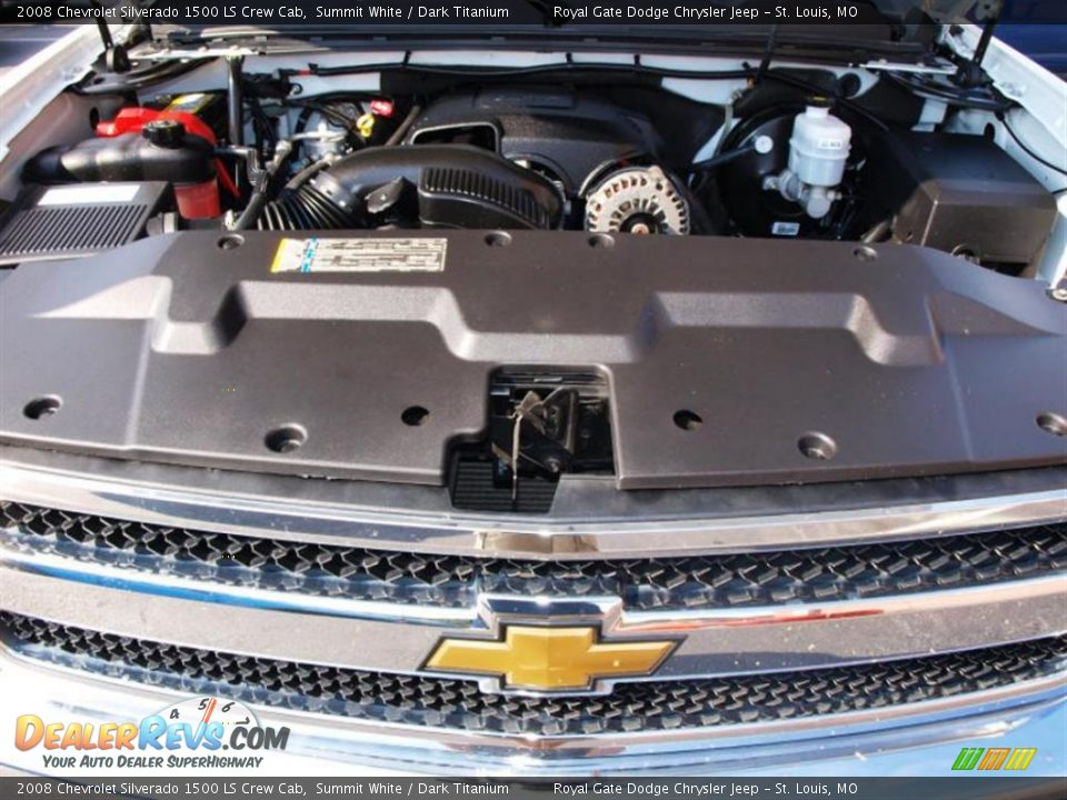 2008 Chevrolet Silverado 1500 LS Crew Cab Summit White / Dark Titanium Photo #7