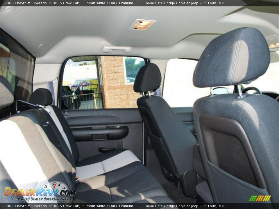 2008 Chevrolet Silverado 1500 LS Crew Cab Summit White / Dark Titanium Photo #9
