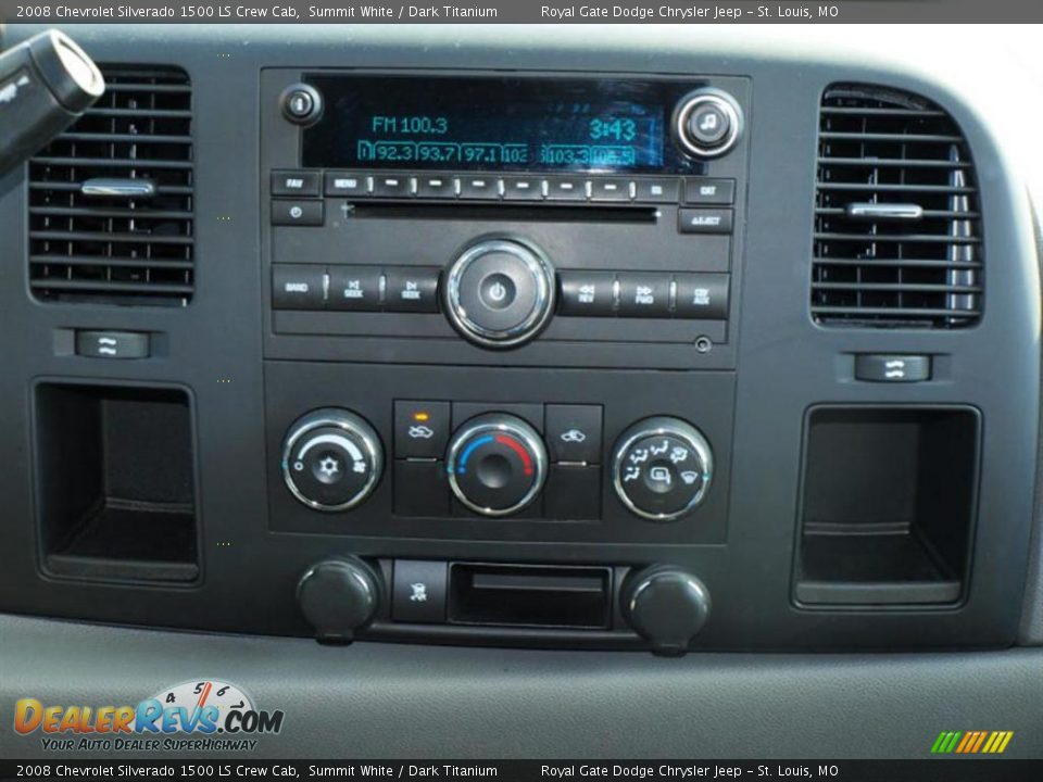 2008 Chevrolet Silverado 1500 LS Crew Cab Summit White / Dark Titanium Photo #12