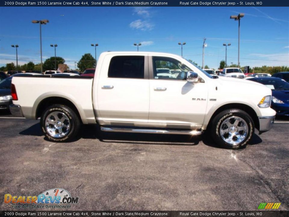 2009 Dodge Ram 1500 Laramie Crew Cab 4x4 Stone White / Dark Slate/Medium Graystone Photo #1