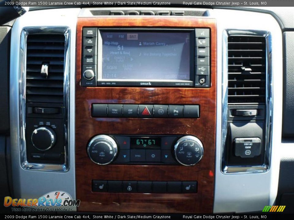 2009 Dodge Ram 1500 Laramie Crew Cab 4x4 Stone White / Dark Slate/Medium Graystone Photo #12