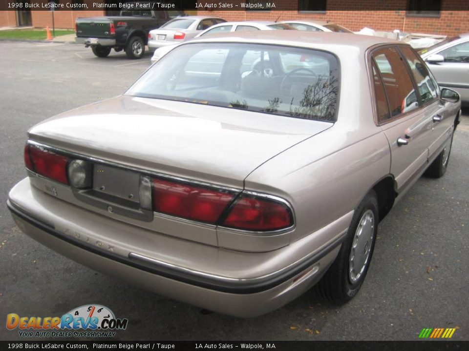 1998 Buick LeSabre Custom Platinum Beige Pearl / Taupe Photo #2