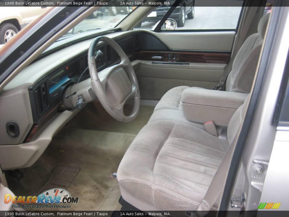 1998 Buick LeSabre Custom Platinum Beige Pearl / Taupe Photo #3