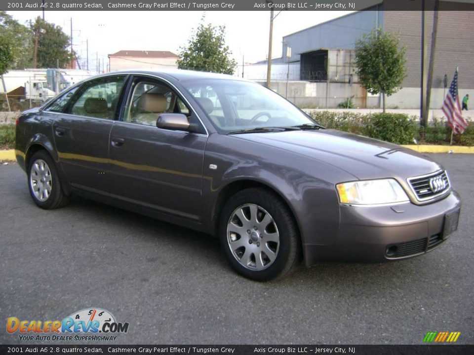 2001 Audi A6 2.8 quattro Sedan Cashmere Gray Pearl Effect / Tungsten Grey Photo #3