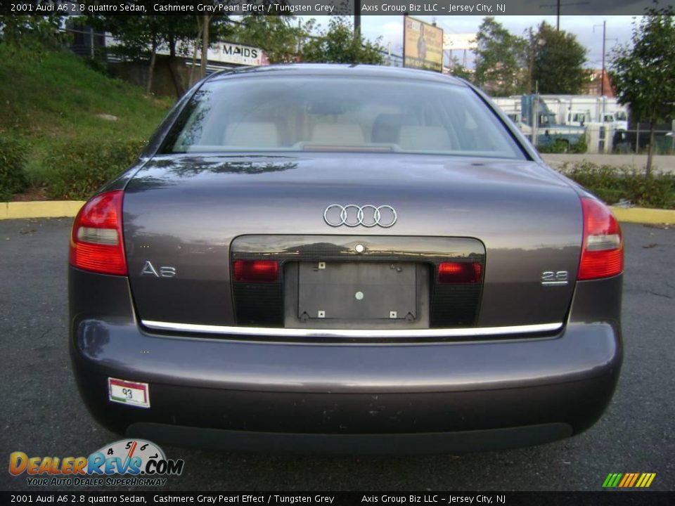 2001 Audi A6 2.8 quattro Sedan Cashmere Gray Pearl Effect / Tungsten Grey Photo #5