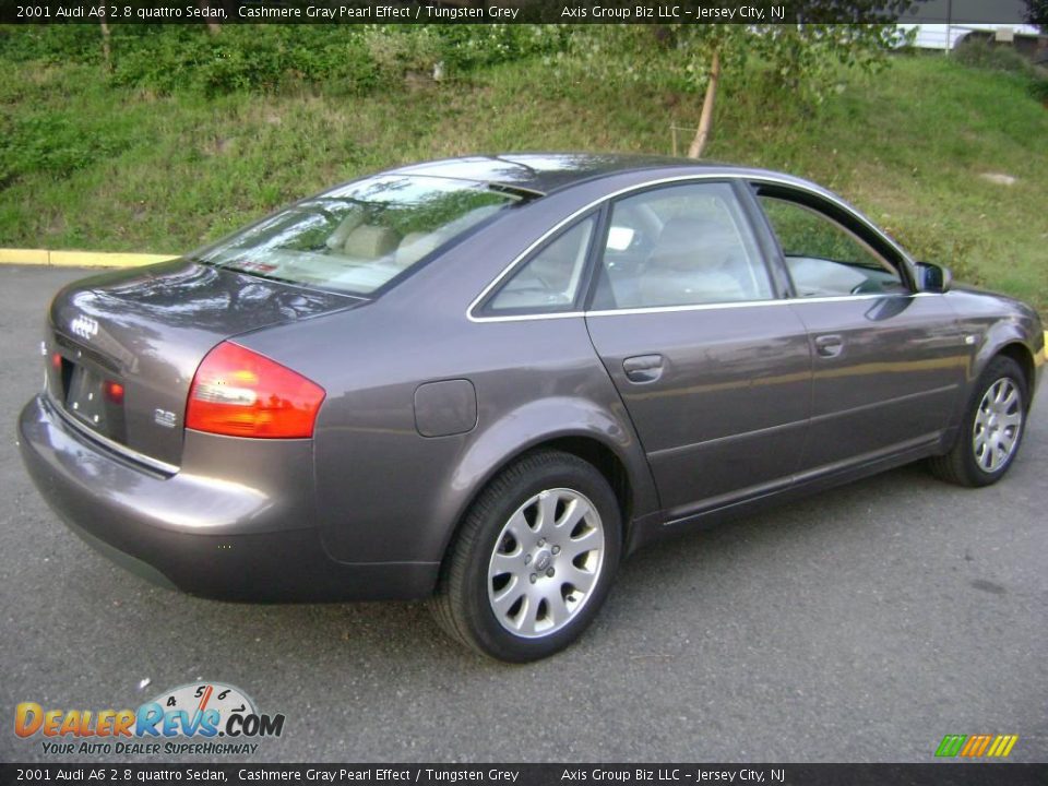 2001 Audi A6 2.8 quattro Sedan Cashmere Gray Pearl Effect / Tungsten Grey Photo #6