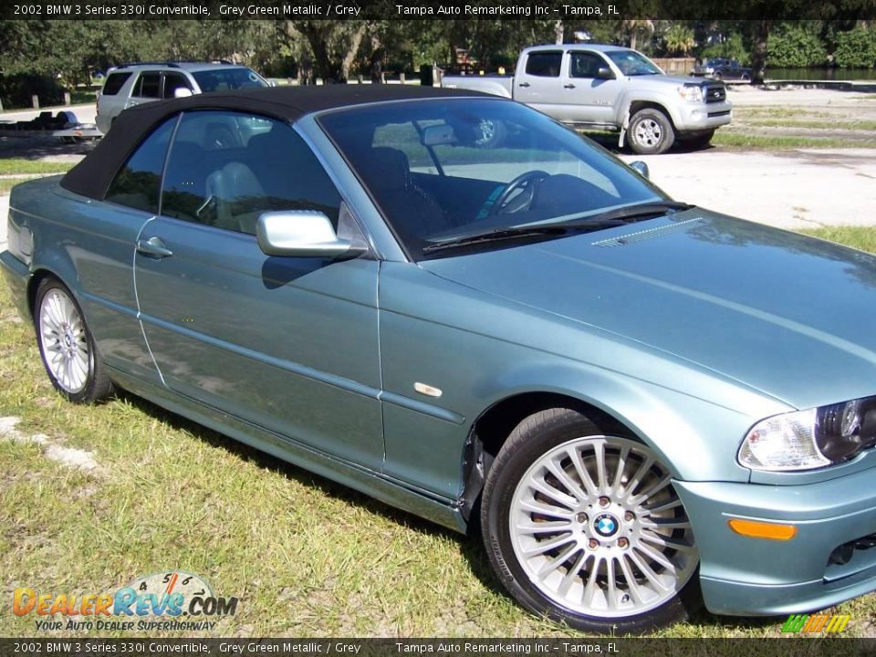2002 BMW 3 Series 330i Convertible Grey Green Metallic / Grey Photo #3