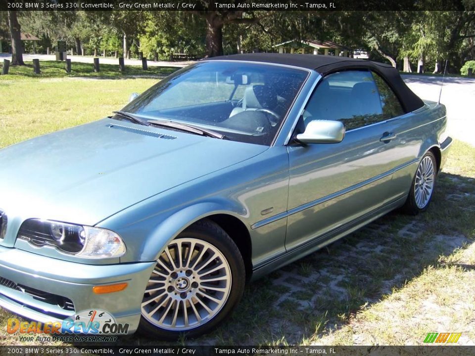 2002 BMW 3 Series 330i Convertible Grey Green Metallic / Grey Photo #4