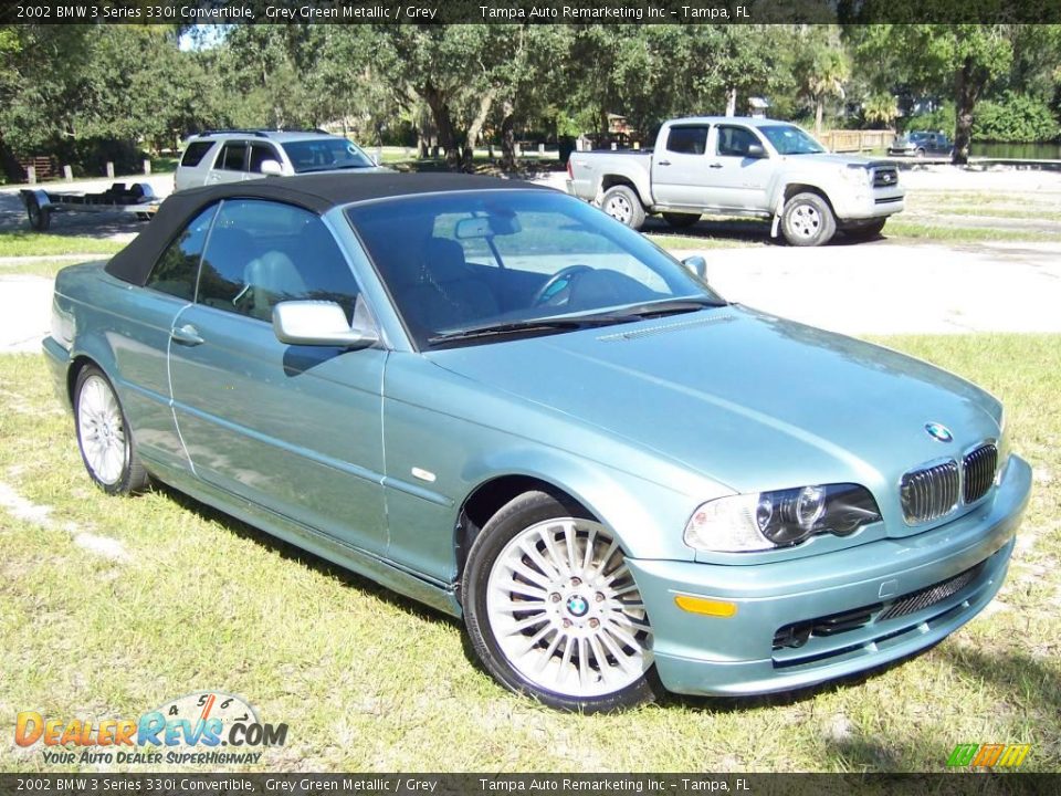 2002 BMW 3 Series 330i Convertible Grey Green Metallic / Grey Photo #5