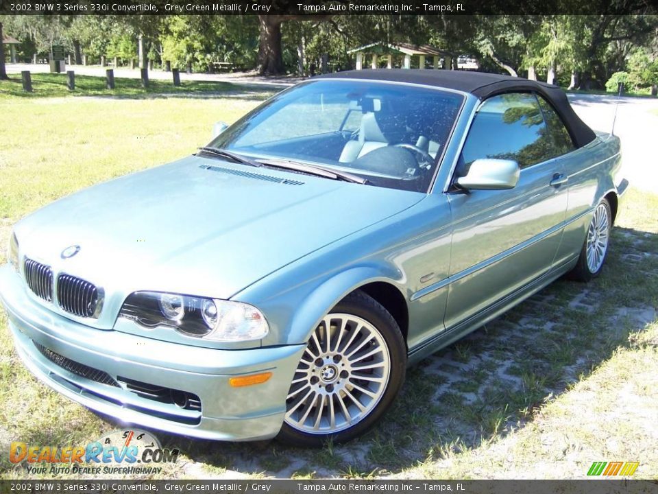 2002 BMW 3 Series 330i Convertible Grey Green Metallic / Grey Photo #6