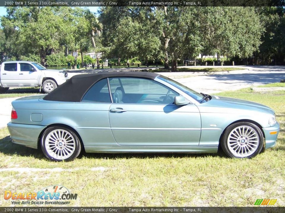 2002 BMW 3 Series 330i Convertible Grey Green Metallic / Grey Photo #9