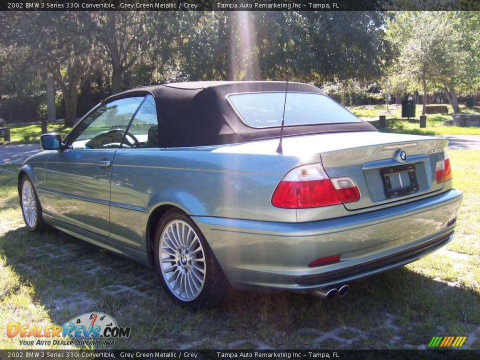 2002 BMW 3 Series 330i Convertible Grey Green Metallic / Grey Photo #12