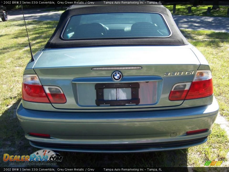 2002 BMW 3 Series 330i Convertible Grey Green Metallic / Grey Photo #14