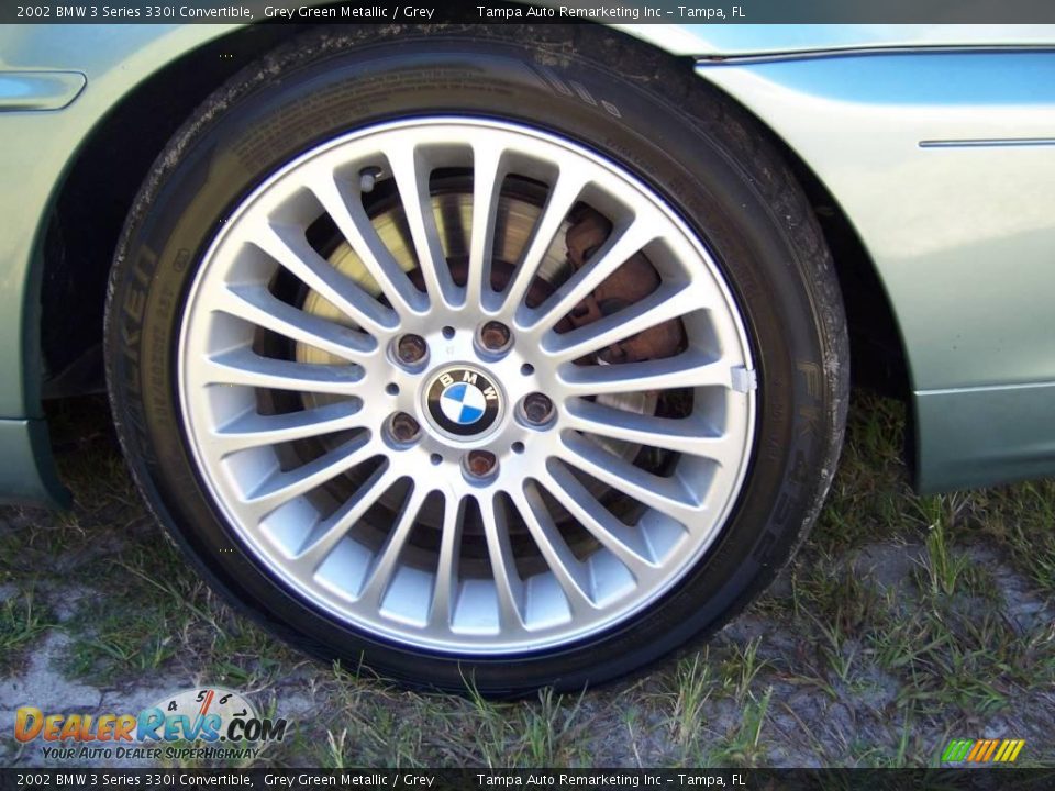 2002 BMW 3 Series 330i Convertible Grey Green Metallic / Grey Photo #16