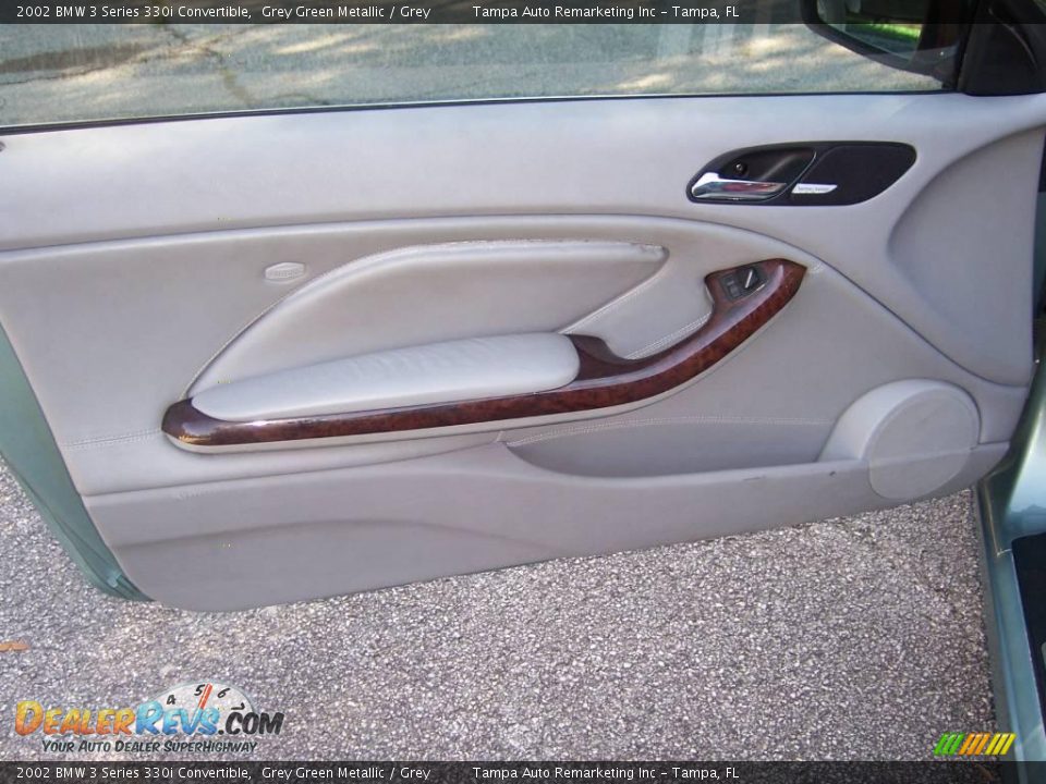 2002 BMW 3 Series 330i Convertible Grey Green Metallic / Grey Photo #23