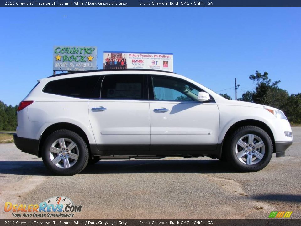 2010 Chevrolet Traverse LT Summit White / Dark Gray/Light Gray Photo #5