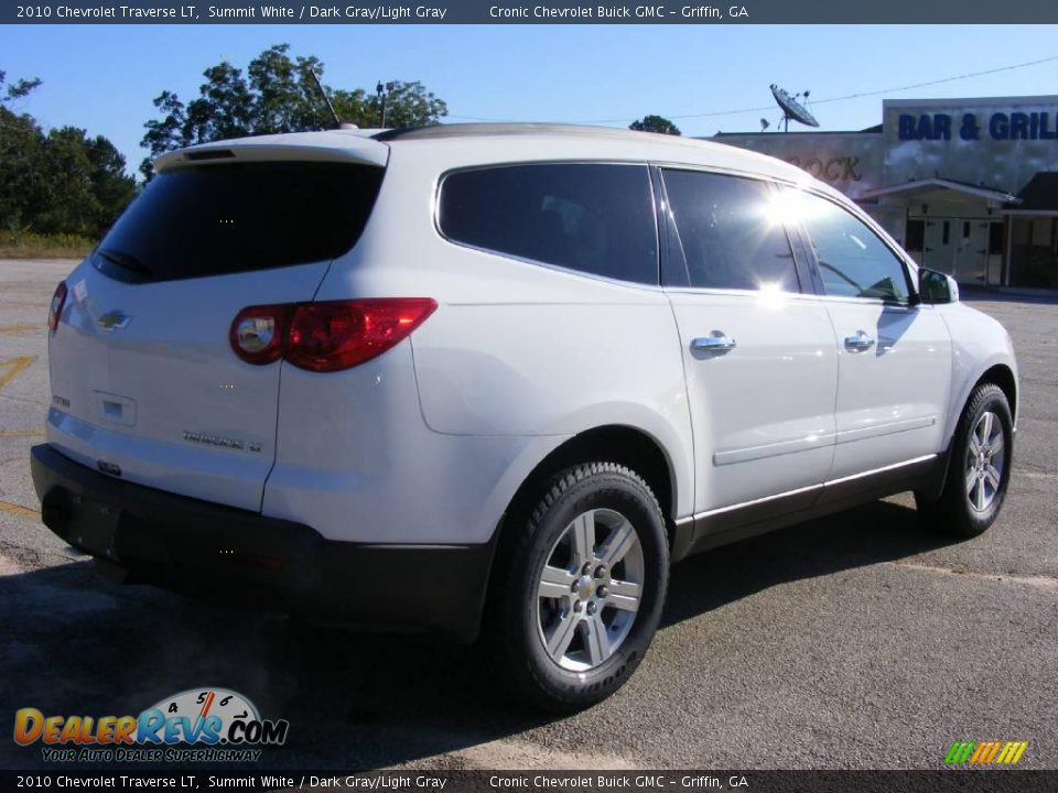 2010 Chevrolet Traverse LT Summit White / Dark Gray/Light Gray Photo #6