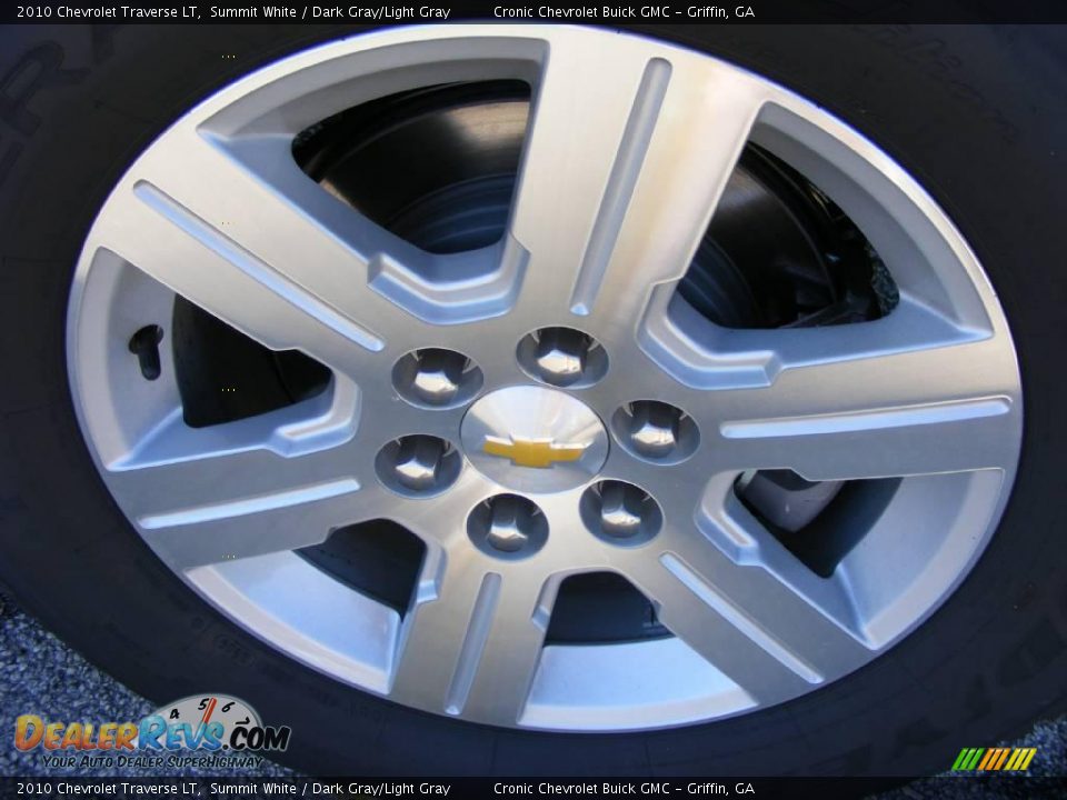 2010 Chevrolet Traverse LT Summit White / Dark Gray/Light Gray Photo #8