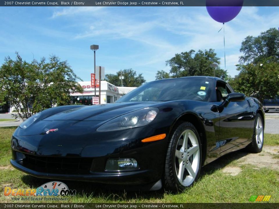 2007 Chevrolet Corvette Coupe Black / Ebony Photo #1