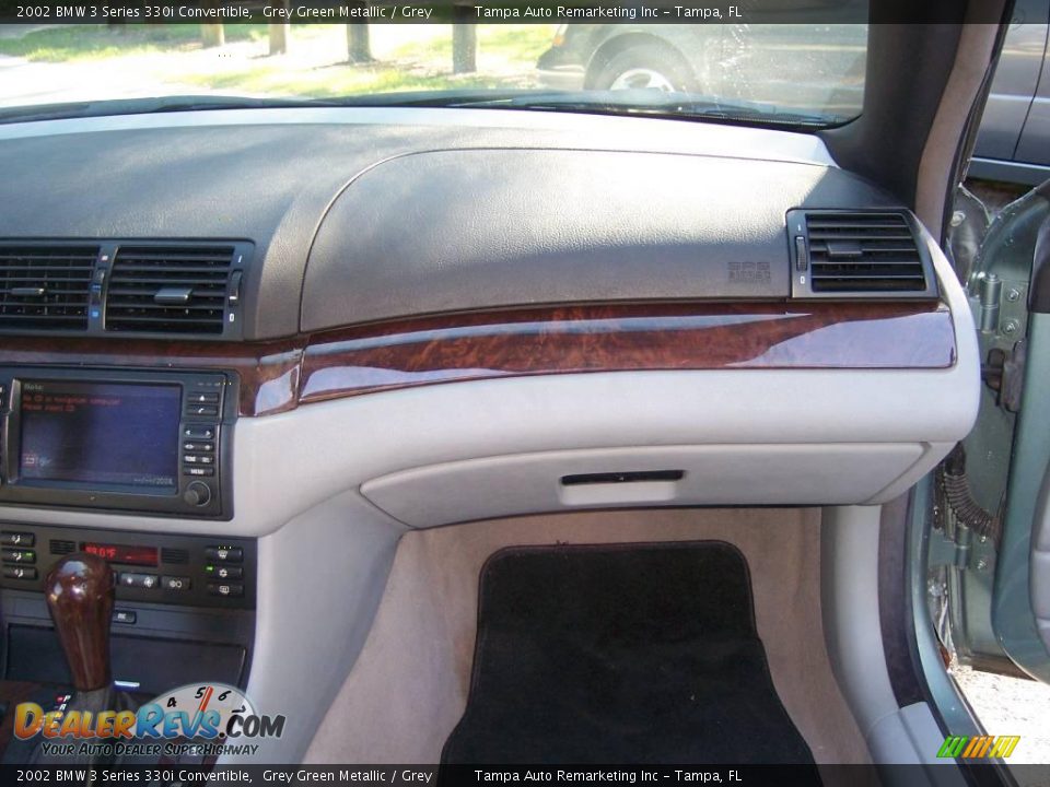 2002 BMW 3 Series 330i Convertible Grey Green Metallic / Grey Photo #28