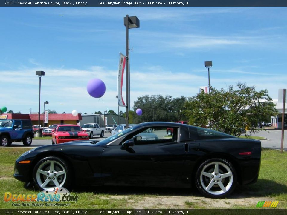 2007 Chevrolet Corvette Coupe Black / Ebony Photo #2