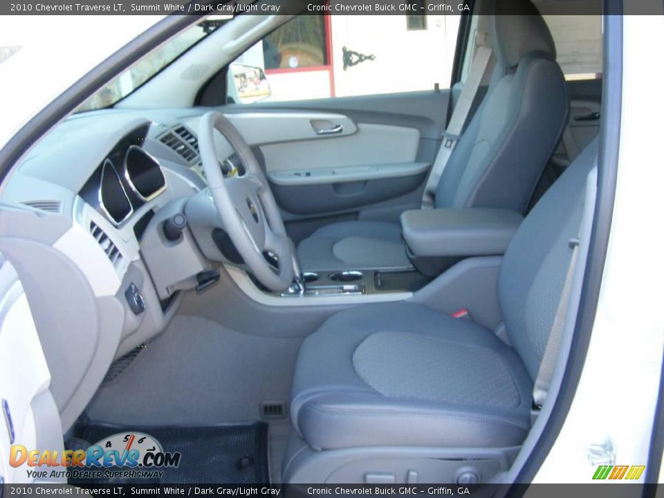 2010 Chevrolet Traverse LT Summit White / Dark Gray/Light Gray Photo #10