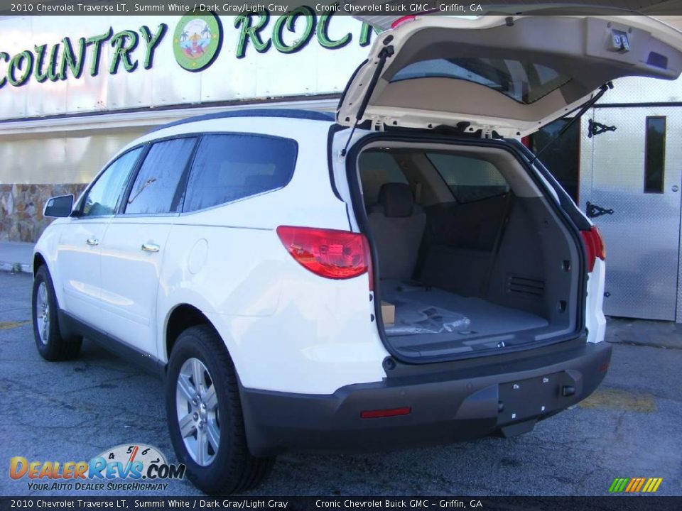 2010 Chevrolet Traverse LT Summit White / Dark Gray/Light Gray Photo #12