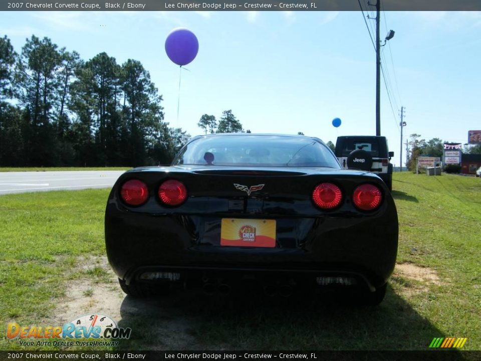 2007 Chevrolet Corvette Coupe Black / Ebony Photo #4