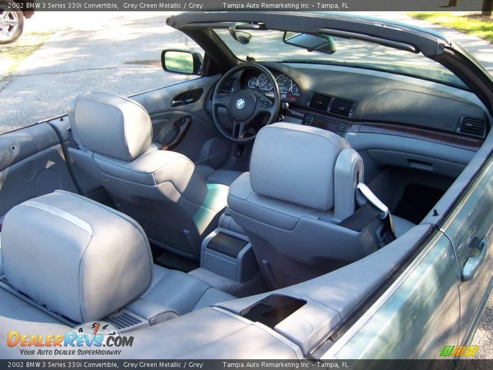 2002 BMW 3 Series 330i Convertible Grey Green Metallic / Grey Photo #36
