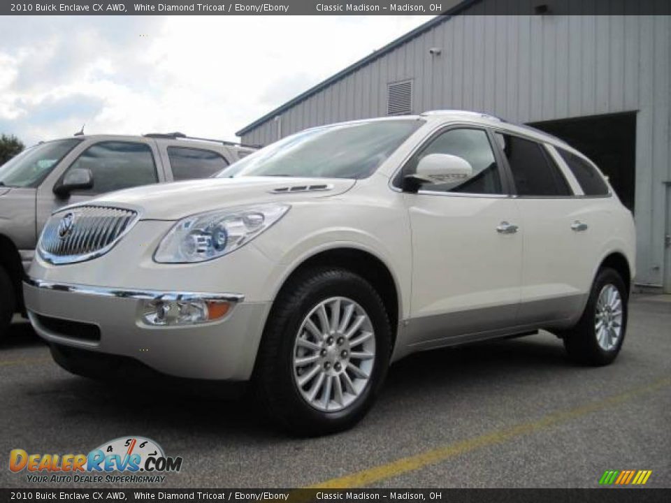 2010 Buick Enclave CX AWD White Diamond Tricoat / Ebony/Ebony Photo #1