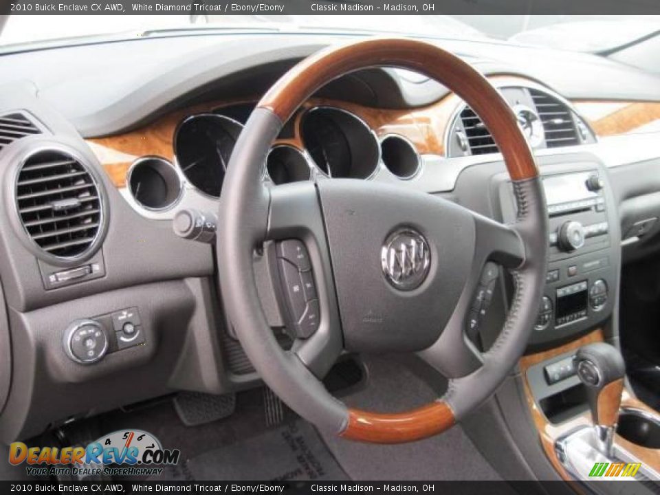 2010 Buick Enclave CX AWD White Diamond Tricoat / Ebony/Ebony Photo #11