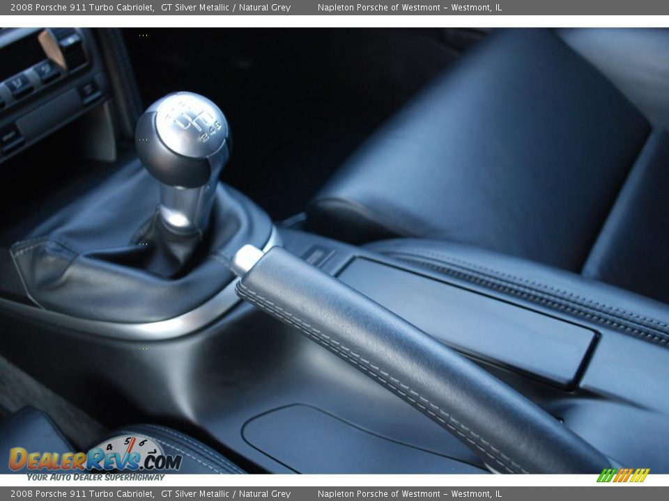 2008 Porsche 911 Turbo Cabriolet GT Silver Metallic / Natural Grey Photo #13