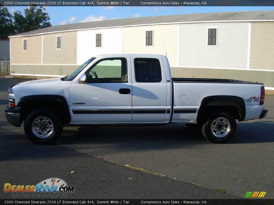 2000 Chevrolet Silverado 2500 LT Extended Cab 4x4 Summit White / Tan Photo #5