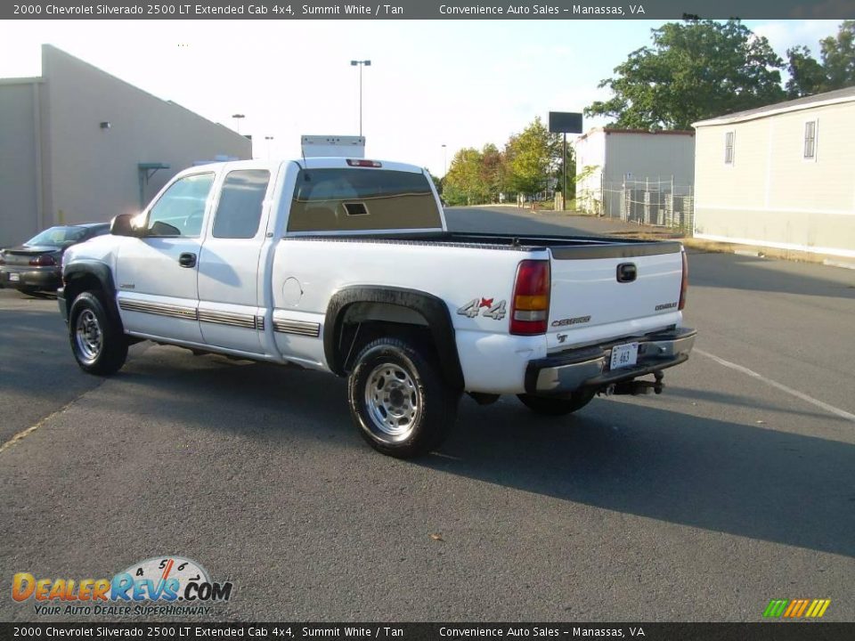 2000 Chevrolet Silverado 2500 LT Extended Cab 4x4 Summit White / Tan Photo #6