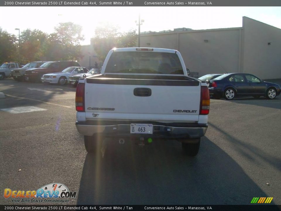2000 Chevrolet Silverado 2500 LT Extended Cab 4x4 Summit White / Tan Photo #7