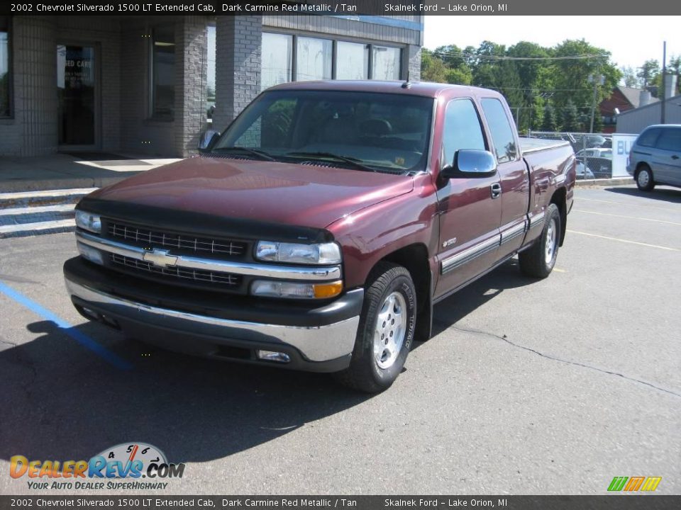 2002 Chevrolet Silverado 1500 LT Extended Cab Dark Carmine Red Metallic / Tan Photo #3