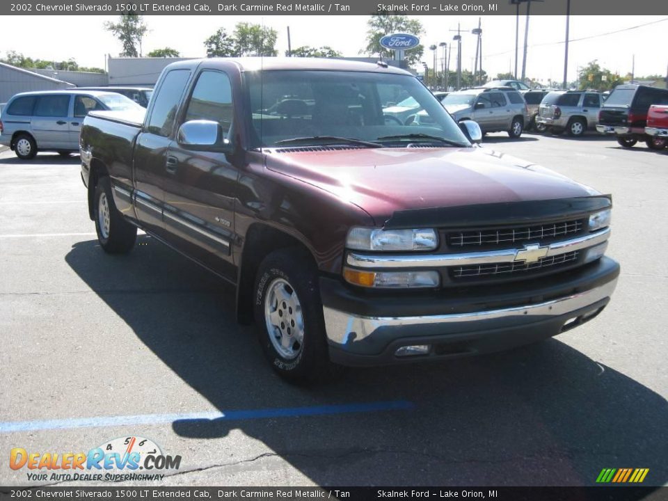 2002 Chevrolet Silverado 1500 LT Extended Cab Dark Carmine Red Metallic / Tan Photo #5