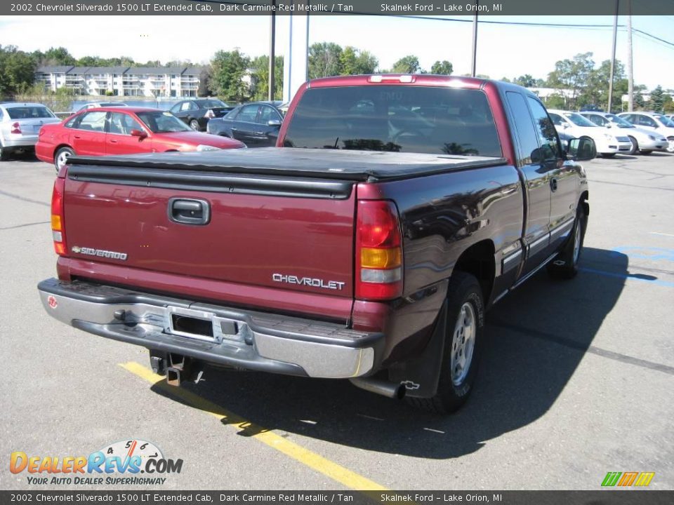 2002 Chevrolet Silverado 1500 LT Extended Cab Dark Carmine Red Metallic / Tan Photo #9