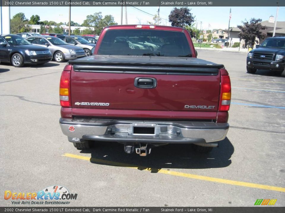 2002 Chevrolet Silverado 1500 LT Extended Cab Dark Carmine Red Metallic / Tan Photo #10