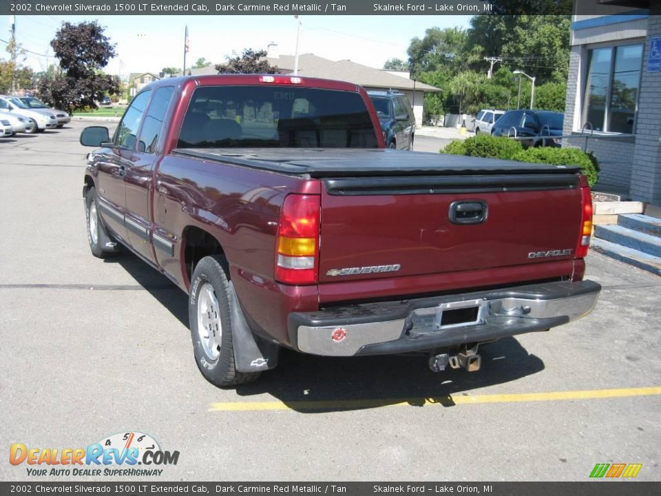 2002 Chevrolet Silverado 1500 LT Extended Cab Dark Carmine Red Metallic / Tan Photo #11