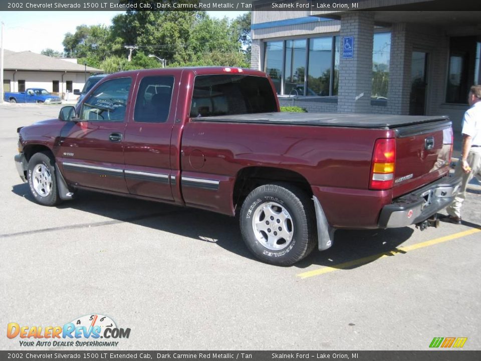 2002 Chevrolet Silverado 1500 LT Extended Cab Dark Carmine Red Metallic / Tan Photo #12