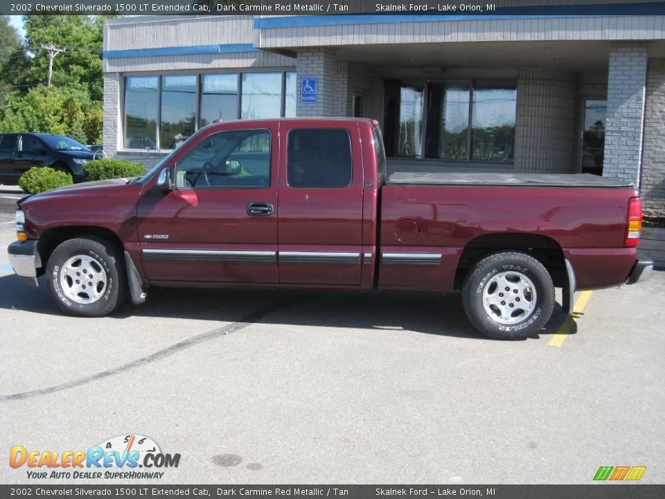 2002 Chevrolet Silverado 1500 LT Extended Cab Dark Carmine Red Metallic / Tan Photo #13