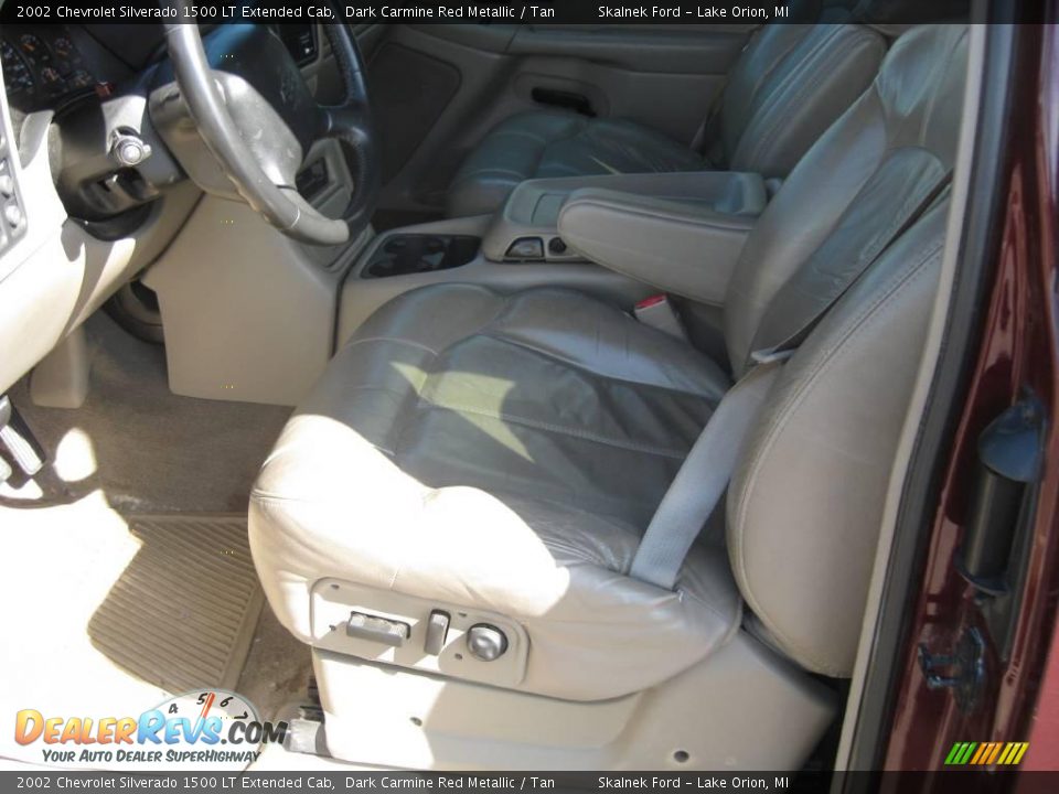2002 Chevrolet Silverado 1500 LT Extended Cab Dark Carmine Red Metallic / Tan Photo #22