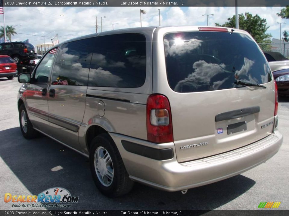 2003 Chevrolet Venture LS Light Sandrift Metallic / Neutral Photo #6