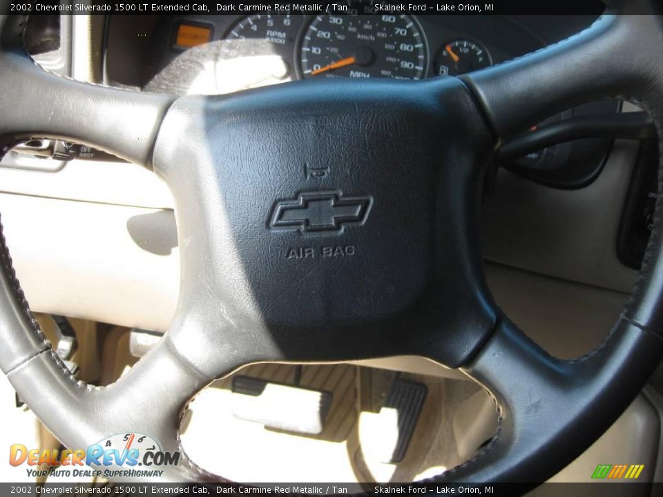 2002 Chevrolet Silverado 1500 LT Extended Cab Dark Carmine Red Metallic / Tan Photo #29